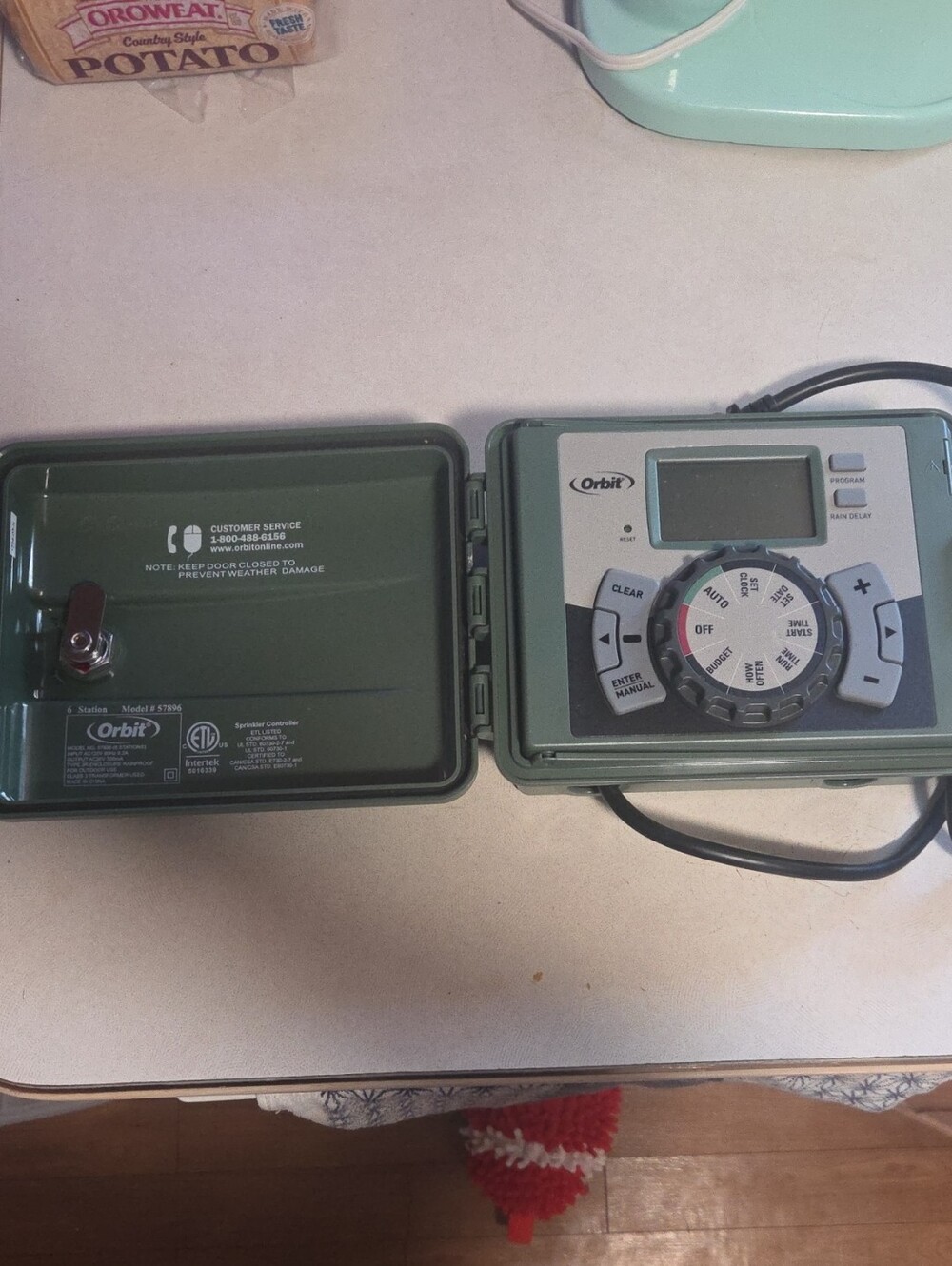 Orbit Green Outdoor Irrigation Timer - Programmable Garden Controller